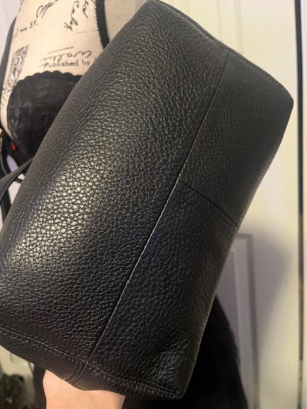 Kate Spade Black Pebble Leather Crossbody Shoulder Bag - Picture 6 of 11